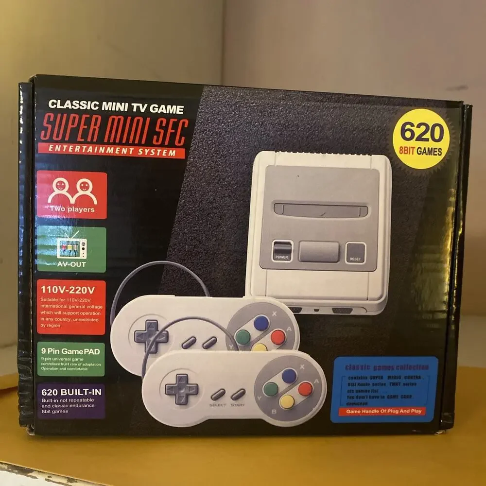 NEW CLASSIC MINI TV GAME SUPER MINI SFC IN BOX FREE SHIPPING.